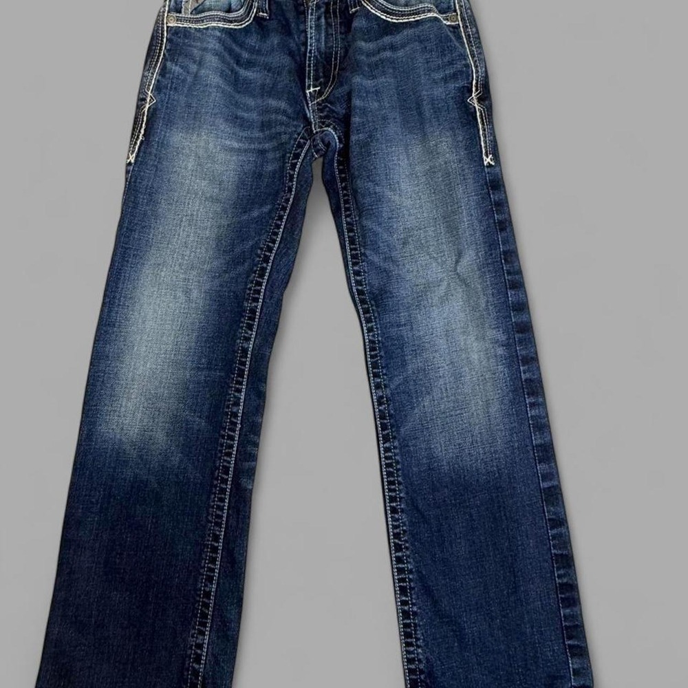 Ariat M5 Straight Leg Jeans Mens 28/30 Coltrane Western Denim Blue 10032088